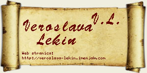 Veroslava Lekin vizit kartica